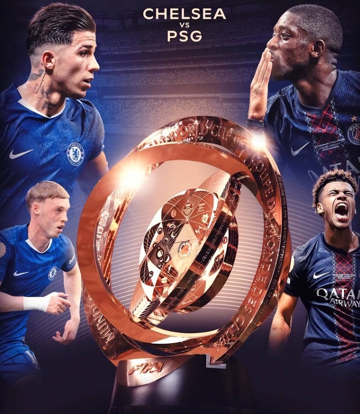 巴黎遇到切尔西，目标对英超5连杀+第5冠